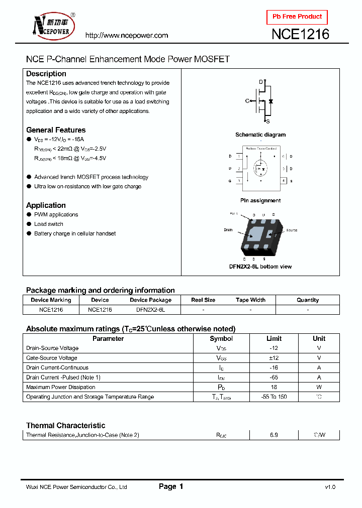 NCE1216_8360051.PDF Datasheet