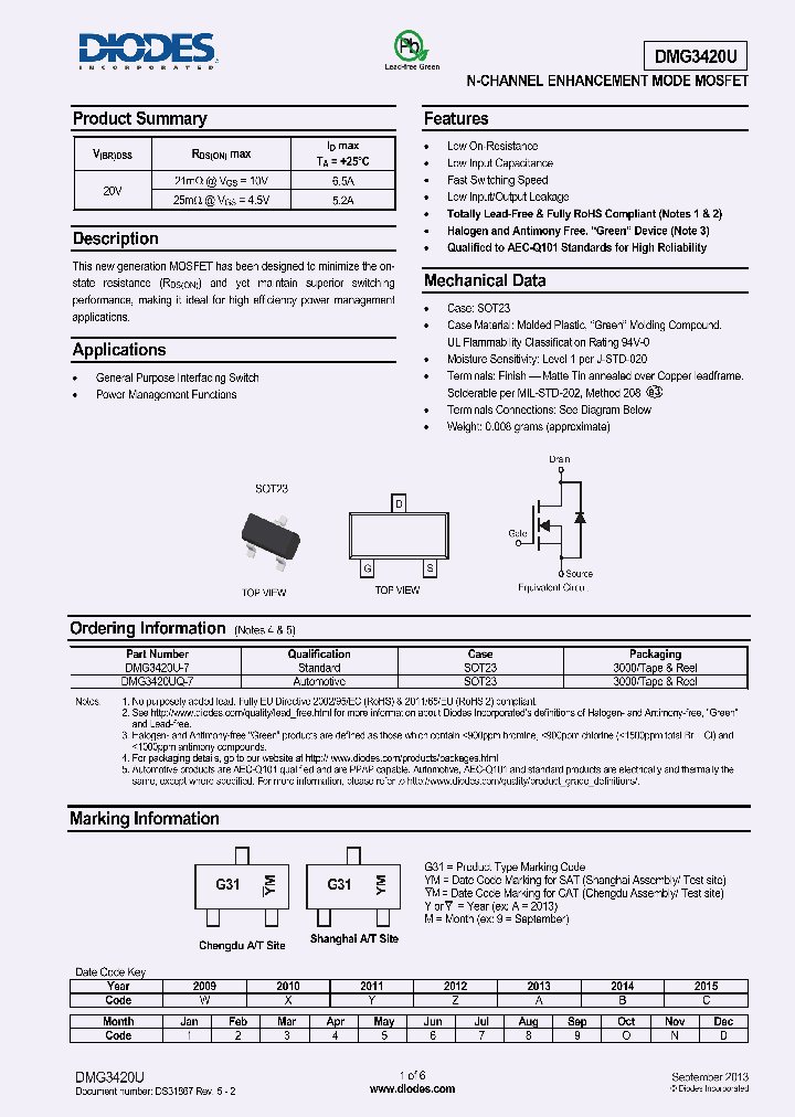 DMG3420UQ-7_8360191.PDF Datasheet