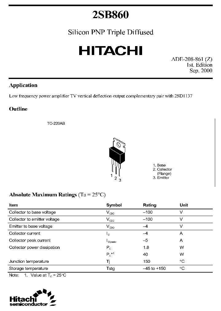 2SB860_8360383.PDF Datasheet