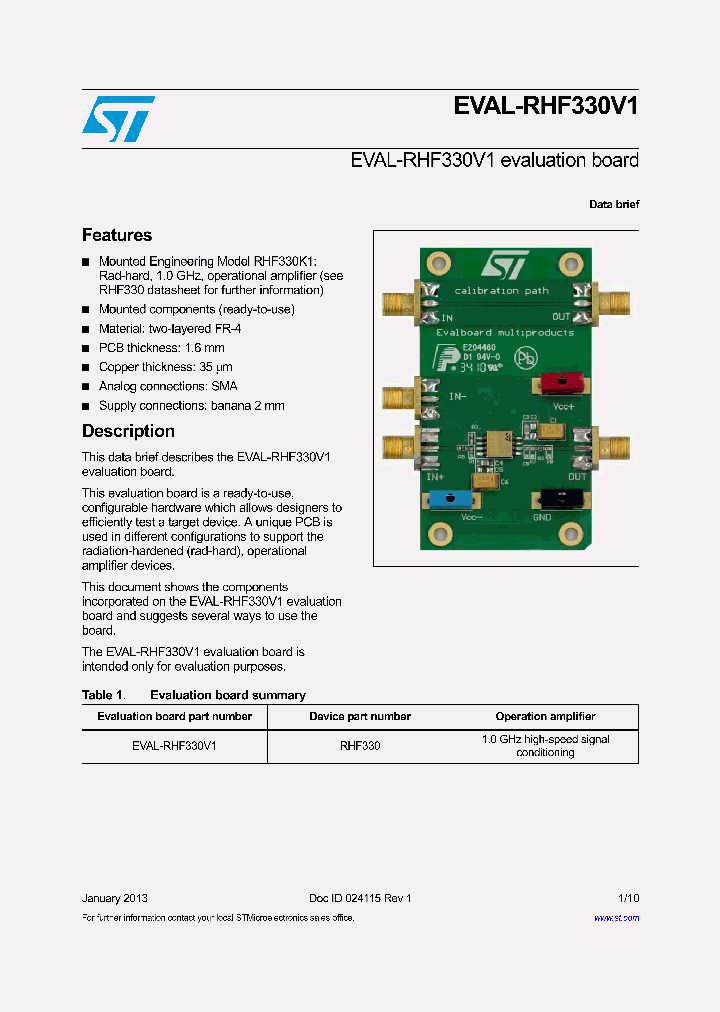 EVAL-RHF330V1_8360841.PDF Datasheet