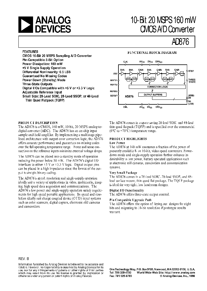 AD876ARRL_8361872.PDF Datasheet