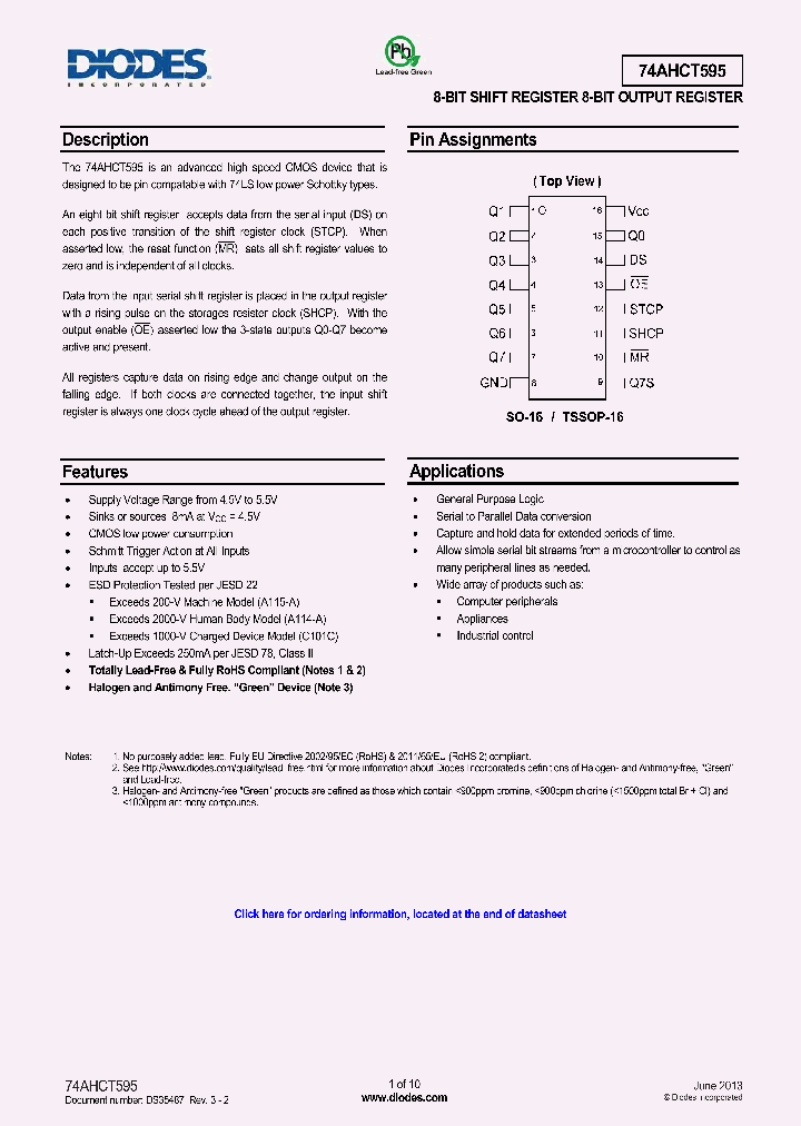 74AHCT595T16-13_8362398.PDF Datasheet