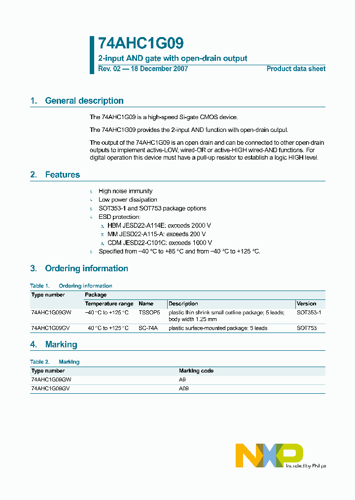 74AHC1G09GV_8362473.PDF Datasheet