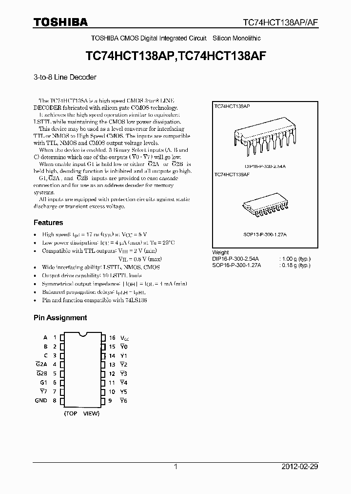 TC74HCT138AF-12_8362767.PDF Datasheet
