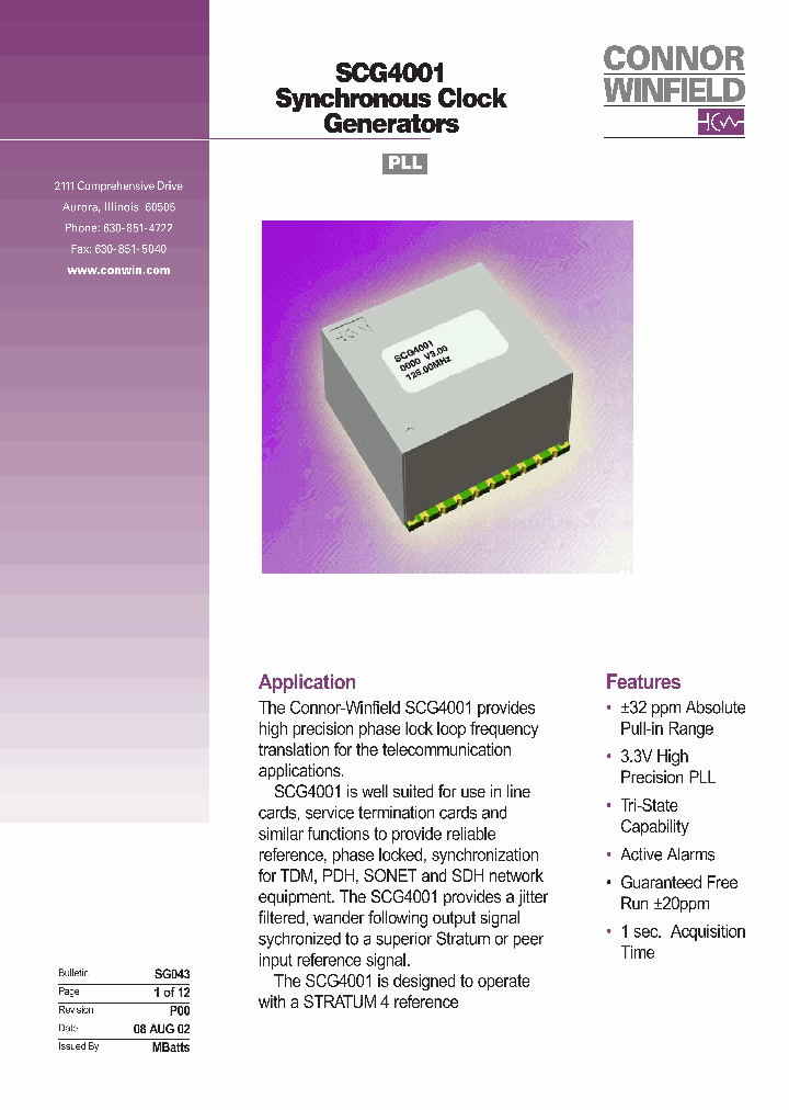 SCG4001_8363006.PDF Datasheet