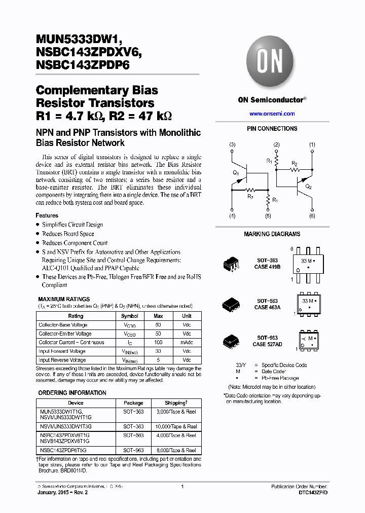 NSBC143ZPDP6T5G_8363217.PDF Datasheet