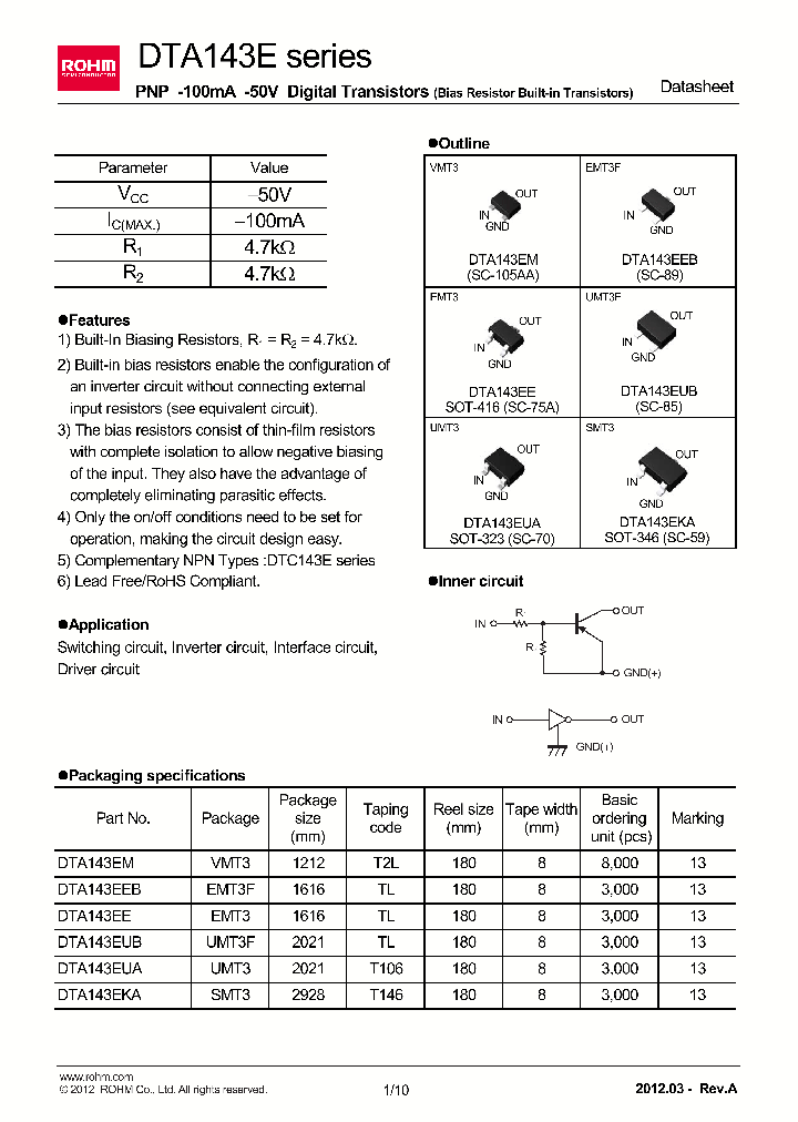 DTA143EM_8363224.PDF Datasheet