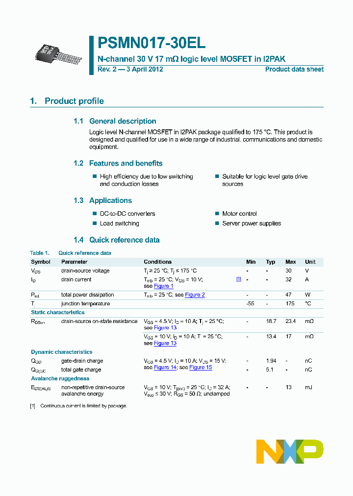 PSMN017-30EL-15_8363337.PDF Datasheet