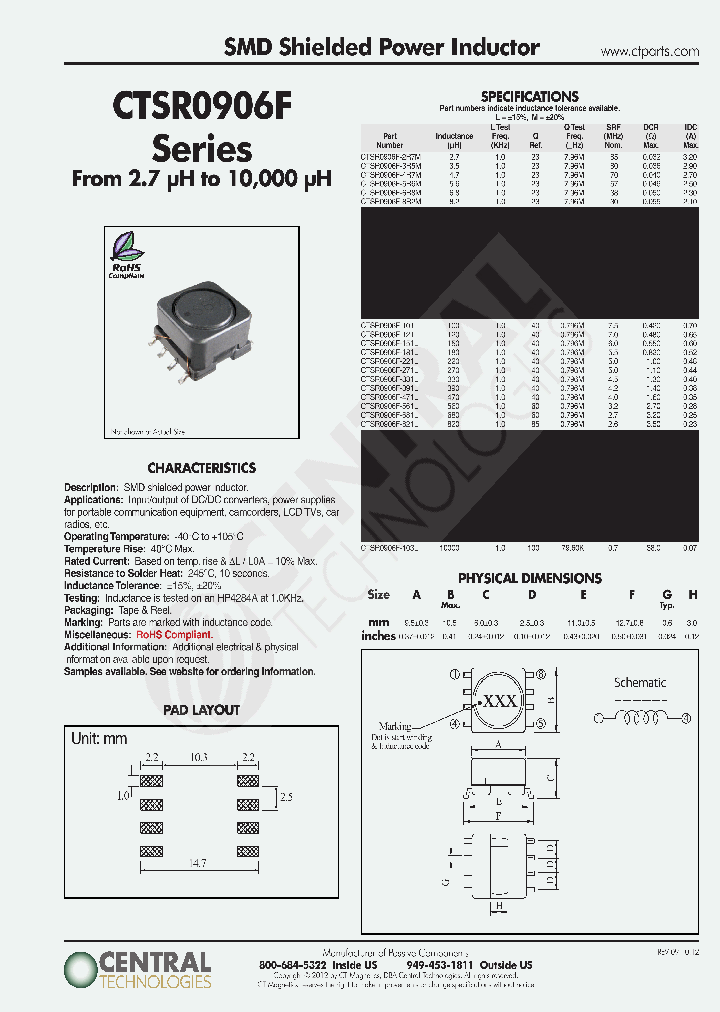 CTSR0906F_8363444.PDF Datasheet