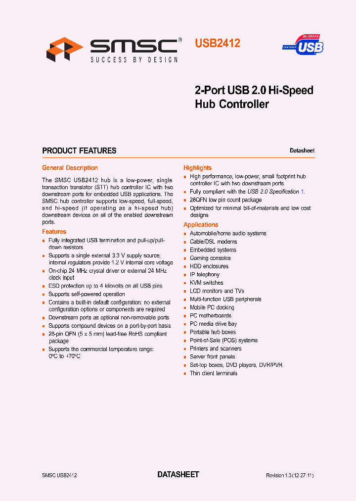 USB2412-DZK-TR_8364203.PDF Datasheet