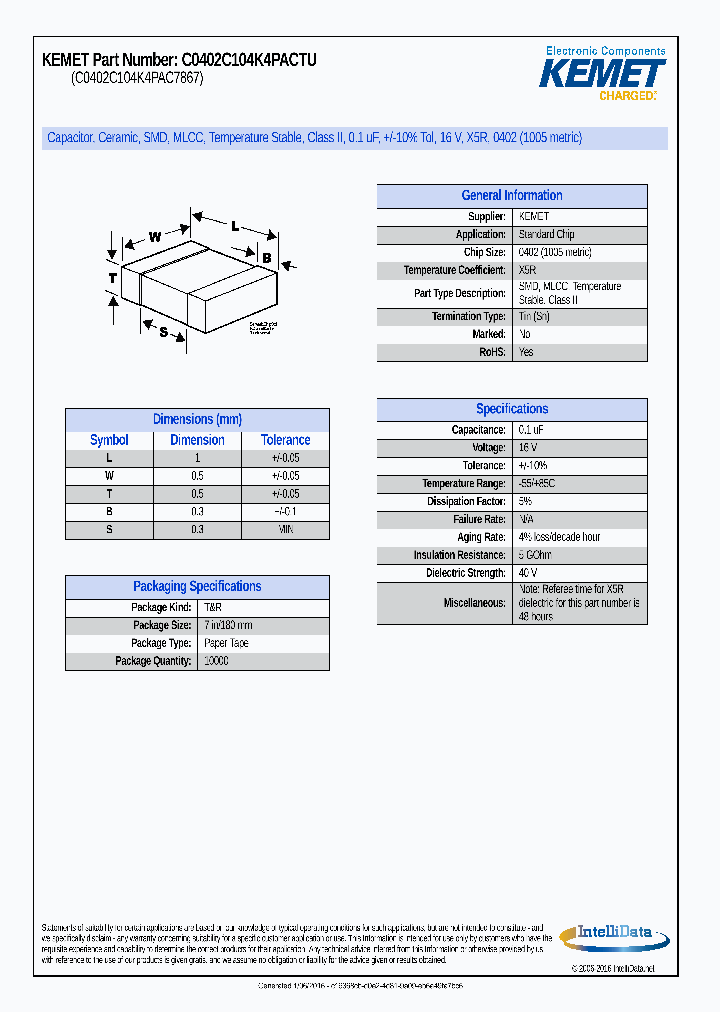 C0402C104K4PACTU_8364562.PDF Datasheet