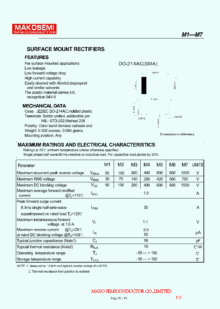 1N4007-M7_8364500.PDF Datasheet