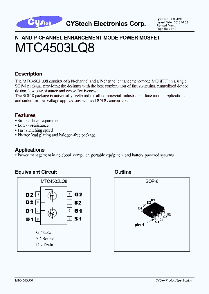 MTC4503LQ8_8364851.PDF Datasheet