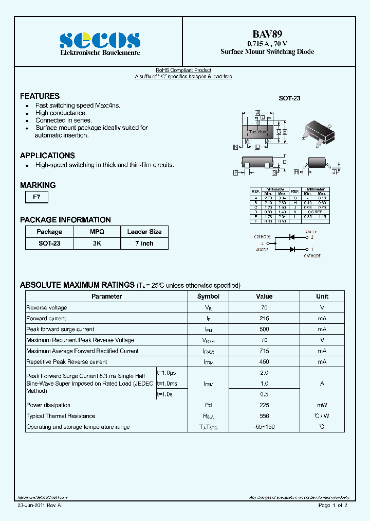 BAV89-15_8364992.PDF Datasheet