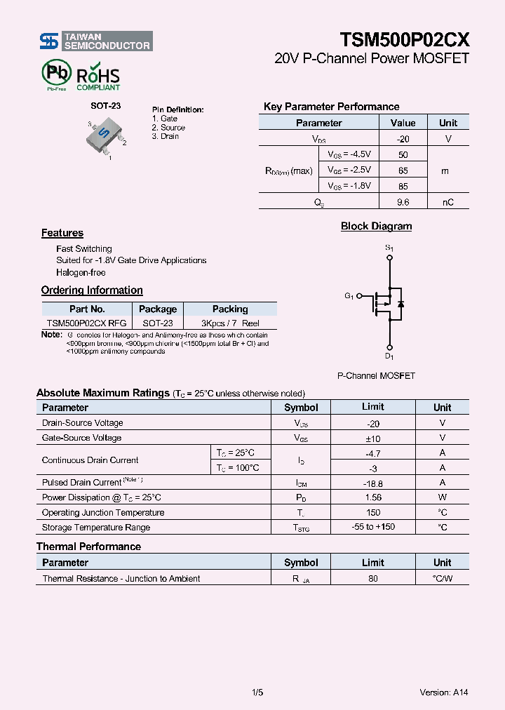 TSM500P02CXRFG_8365551.PDF Datasheet