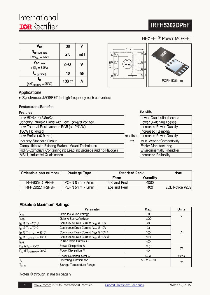 IRFH5302DPBF-15_8365626.PDF Datasheet