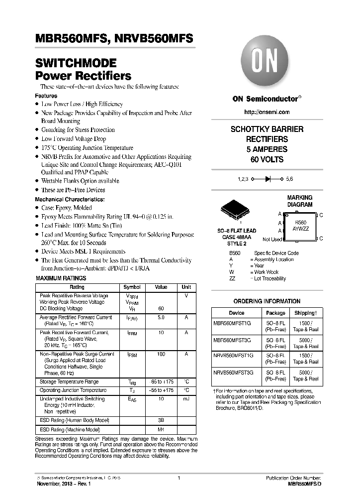 MBR560MFST1G_8366086.PDF Datasheet