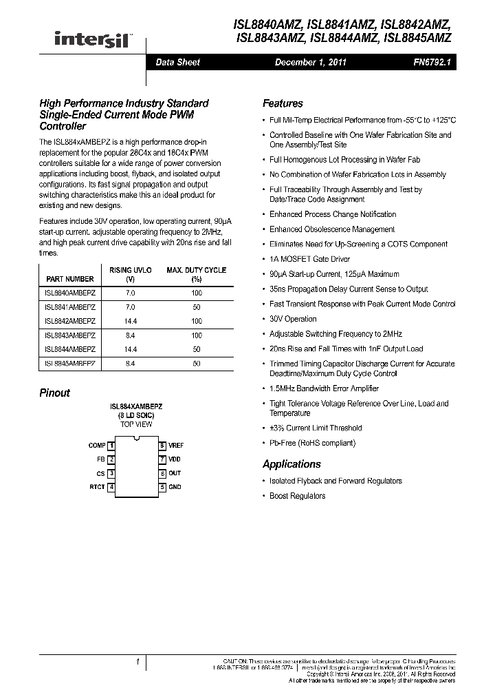 ISL8840AMZ_8366122.PDF Datasheet
