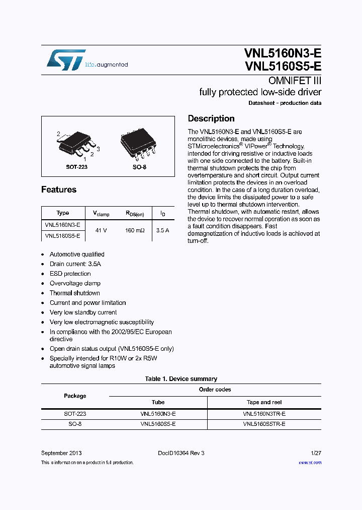 VNL5160N3-E_8366849.PDF Datasheet