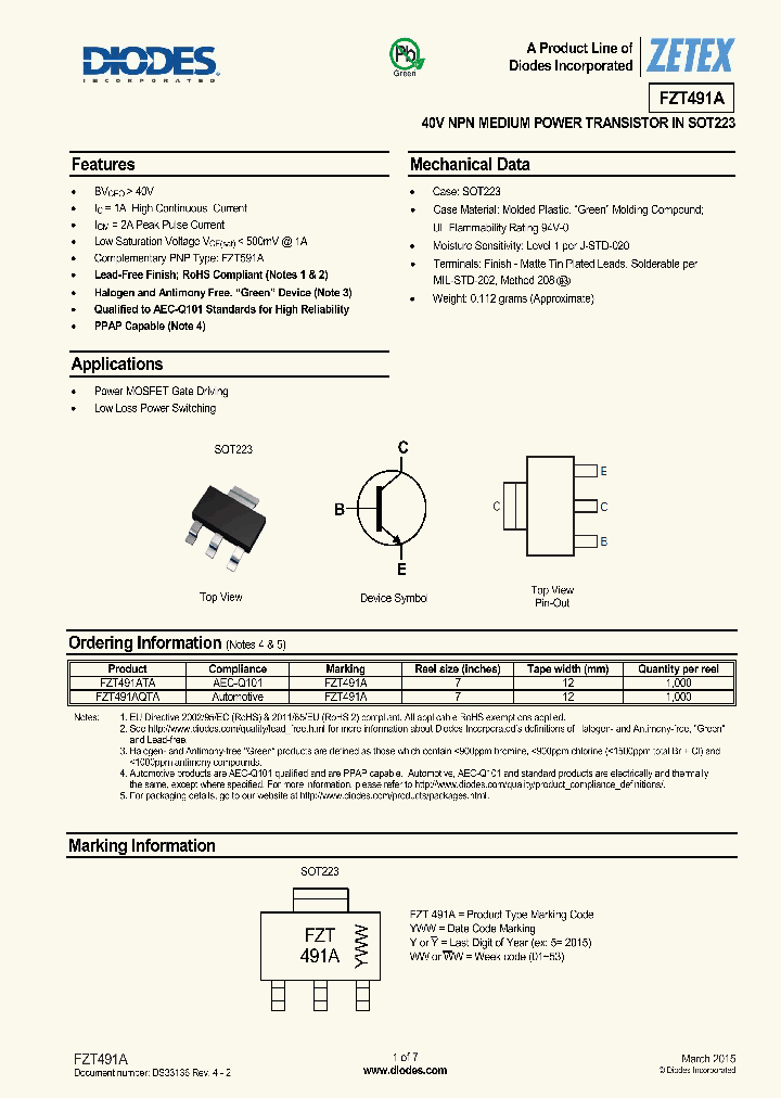FZT491A-15_8366968.PDF Datasheet