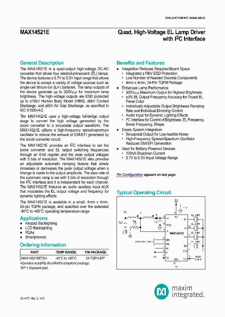 MAX14521EETG_8367774.PDF Datasheet