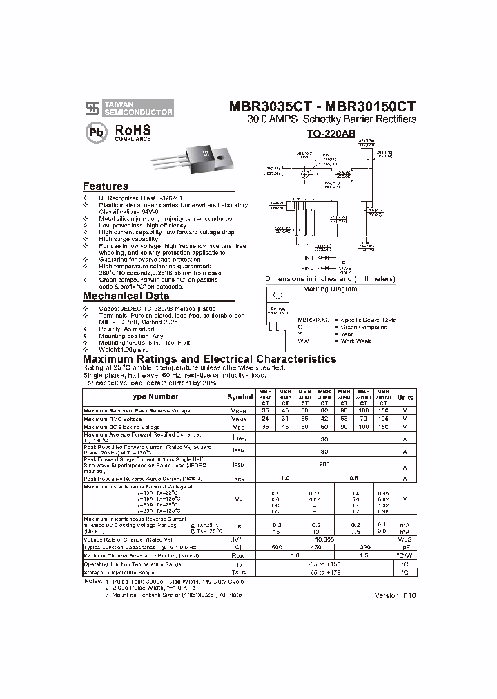 MBR30100CT_8368233.PDF Datasheet