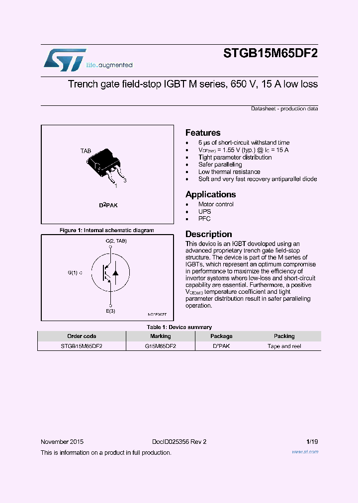 STGB15M65DF2_8368308.PDF Datasheet