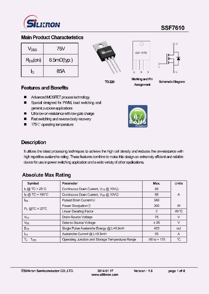 SSF7610_8368492.PDF Datasheet