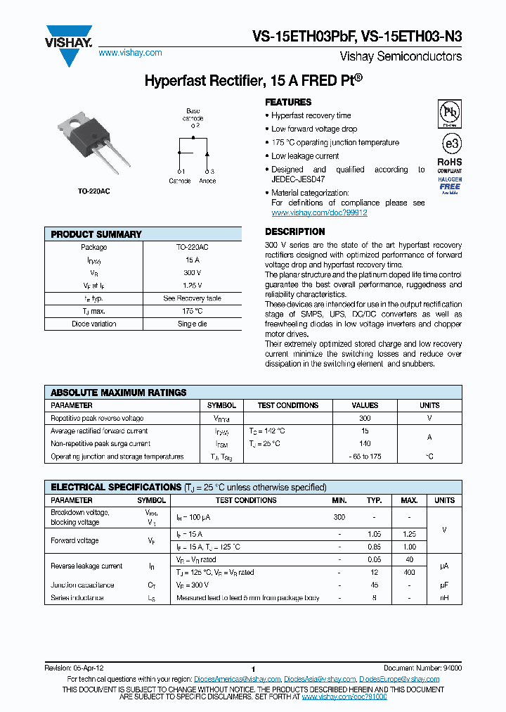 VS-15ETH03-N3_8369078.PDF Datasheet