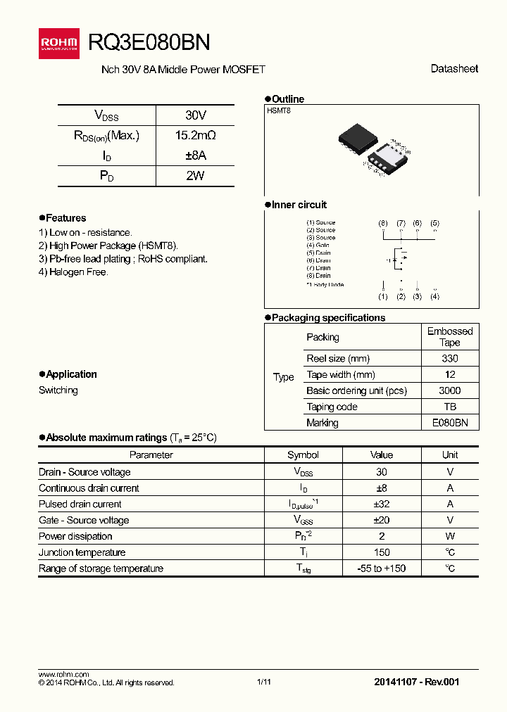 RQ3E080BN_8369508.PDF Datasheet