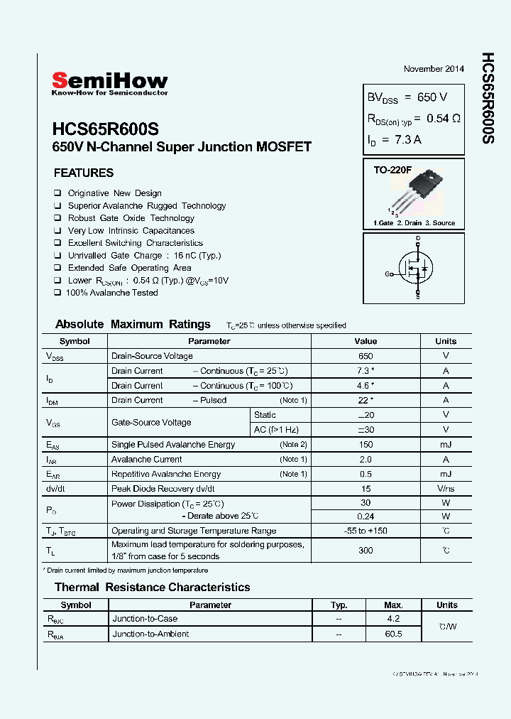 HCS65R600S_8369603.PDF Datasheet