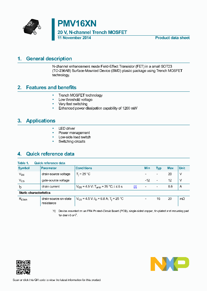PMV16XN-15_8369830.PDF Datasheet