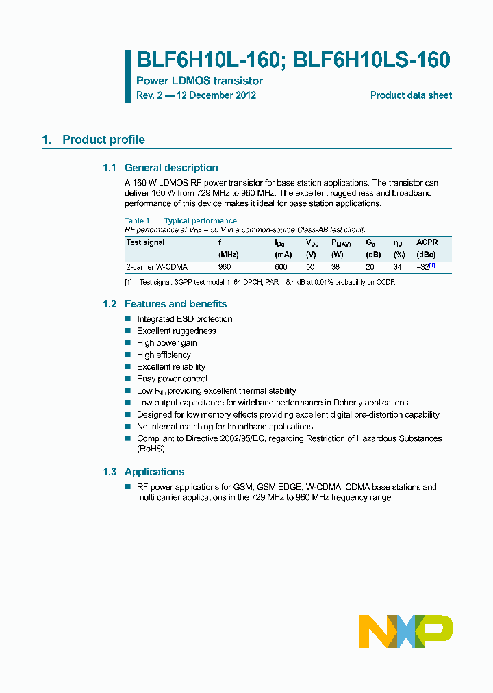 BLF6H10L-160-15_8370149.PDF Datasheet