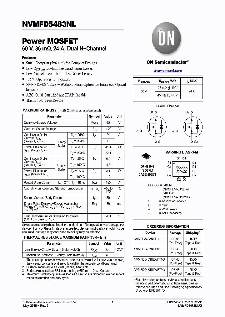 NVMFD5483NLWFT1G_8370183.PDF Datasheet