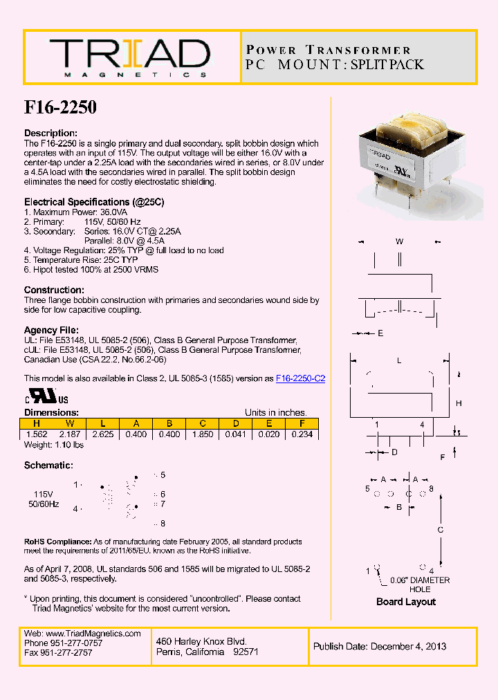 F16-2250_8370093.PDF Datasheet