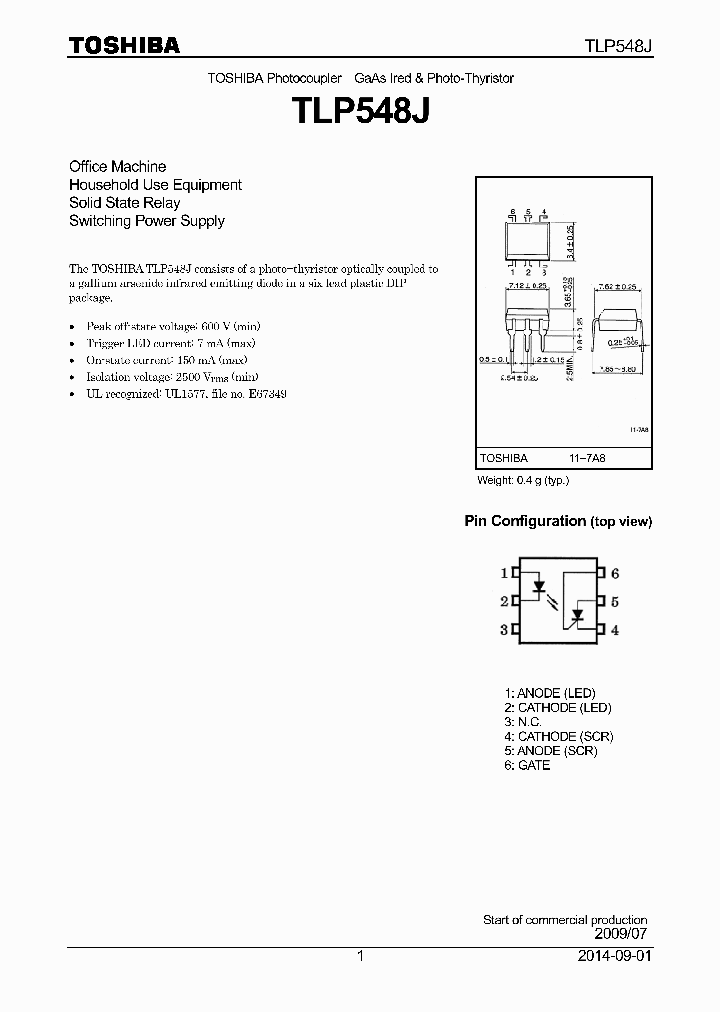TLP548J-14_8371412.PDF Datasheet