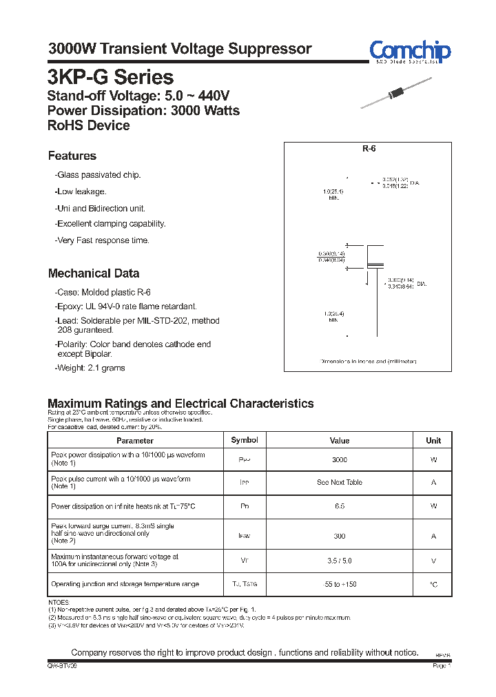 3KP19A-G_8371692.PDF Datasheet