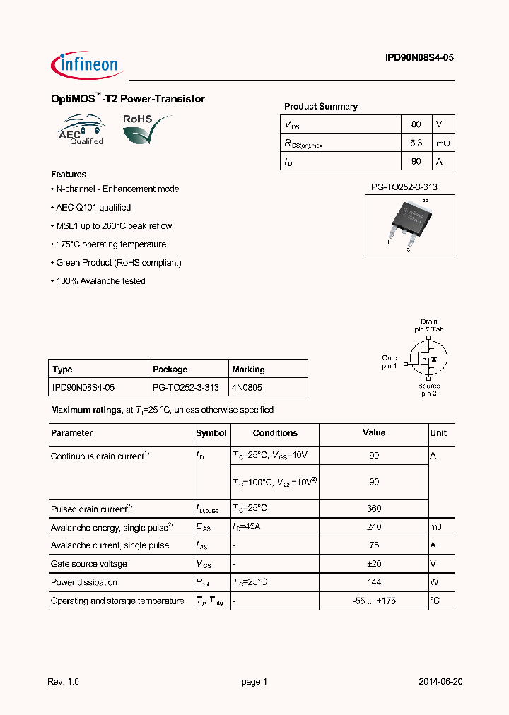 IPD90N08S4-05_8371733.PDF Datasheet