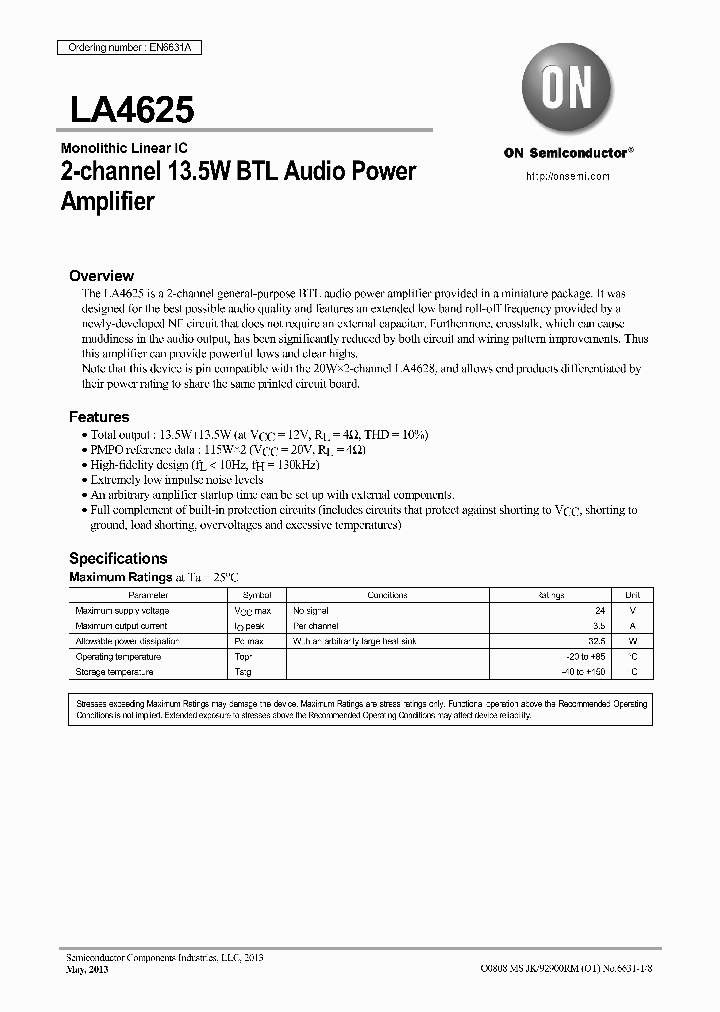 LA4625_8372170.PDF Datasheet