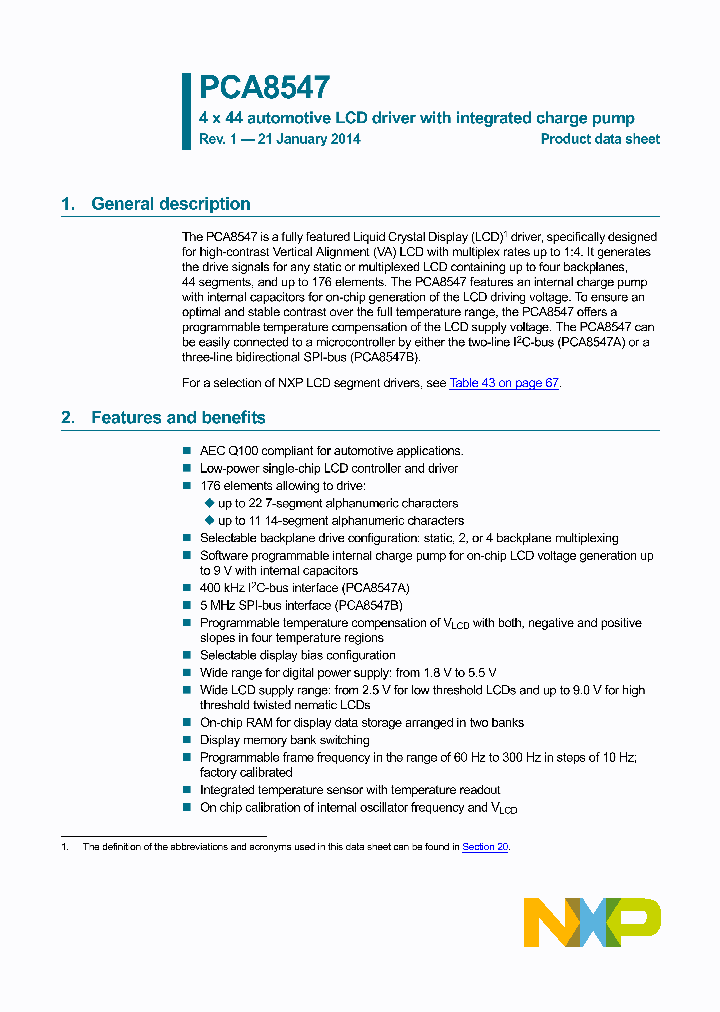 PCA8547AHT_8372296.PDF Datasheet
