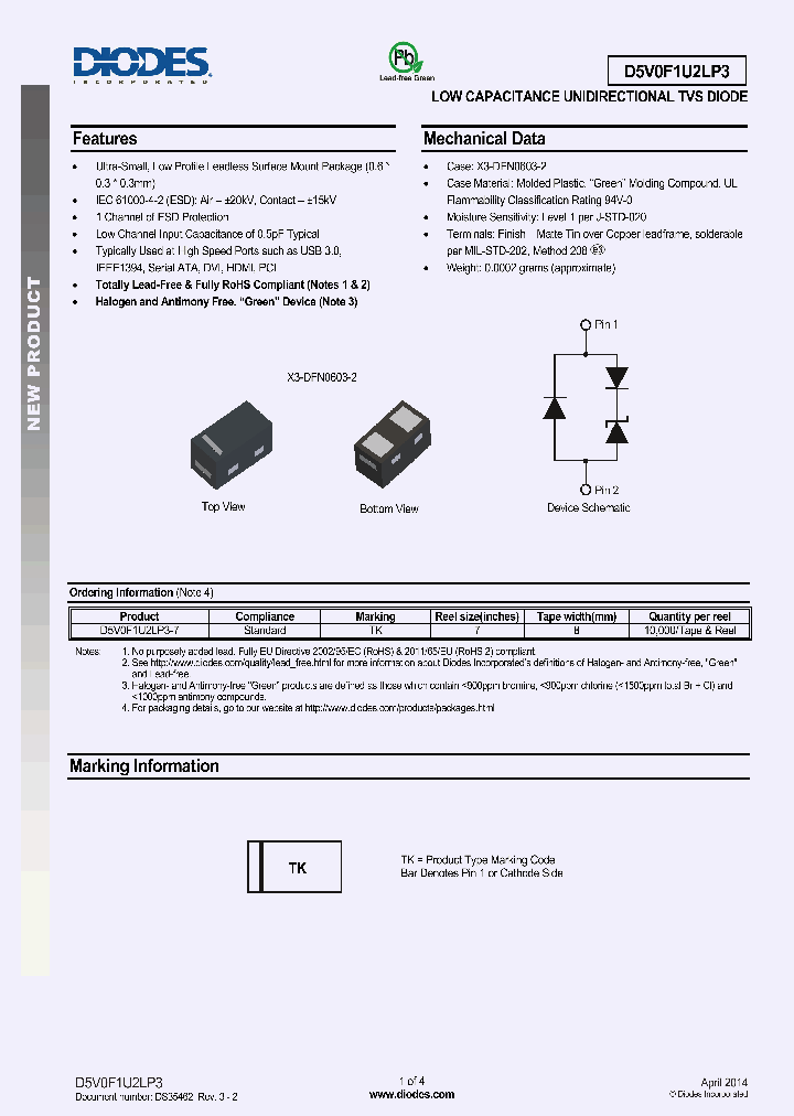 D5V0F1U2LP3_8372307.PDF Datasheet