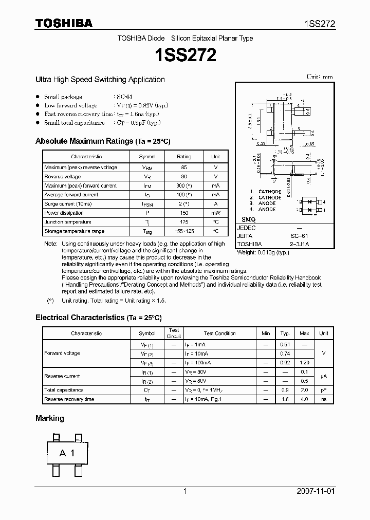 1SS272TE85R_8372499.PDF Datasheet
