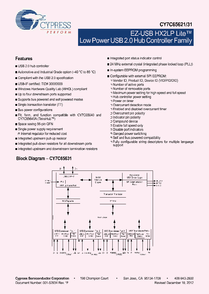 CY7C65621-56LTXC_8372575.PDF Datasheet