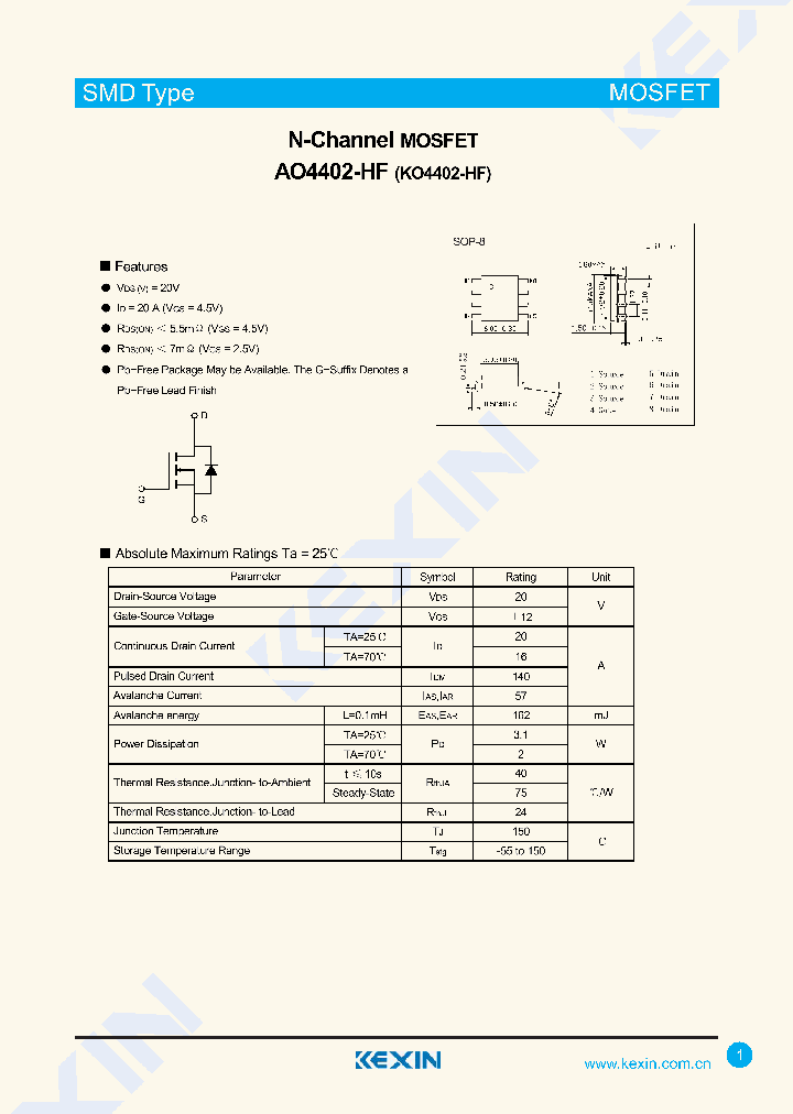 AO4402-HF_8372640.PDF Datasheet