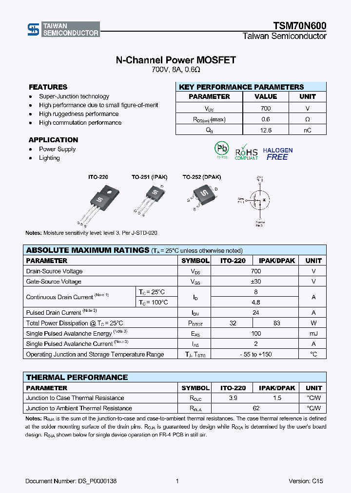 TSM70N600_8373178.PDF Datasheet