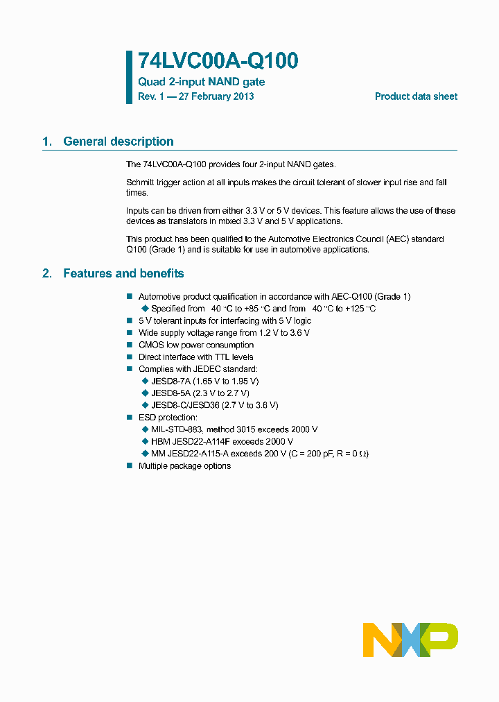 74LVC00AD-Q100_8373417.PDF Datasheet