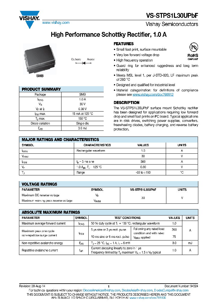 VS-STPS1L30UPBF_8373473.PDF Datasheet