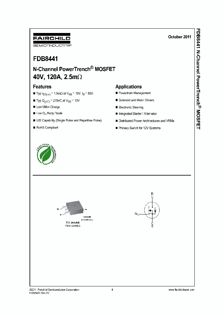 FDB8441_8373997.PDF Datasheet