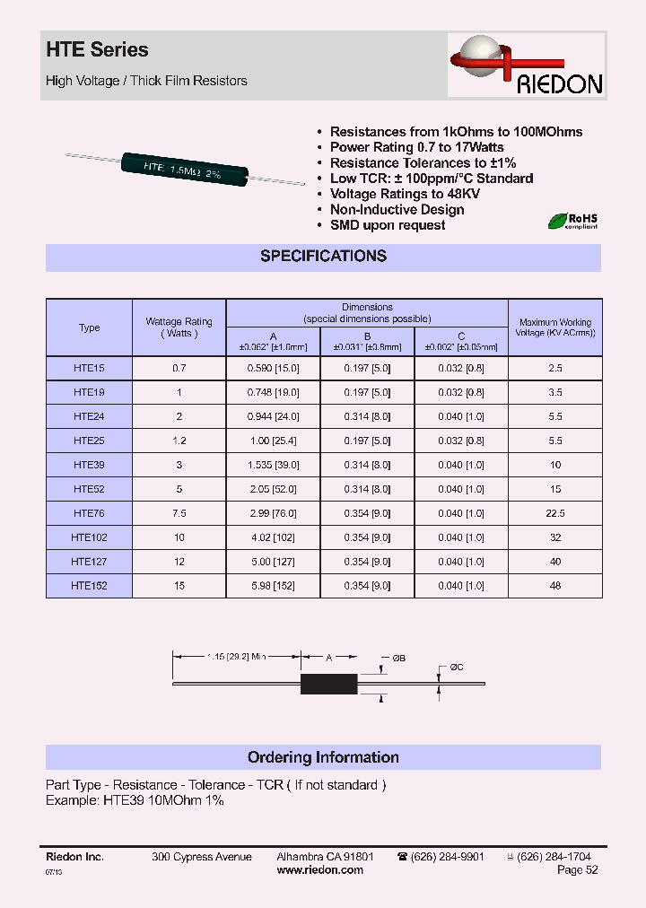 HTE3910MOHM_8374055.PDF Datasheet