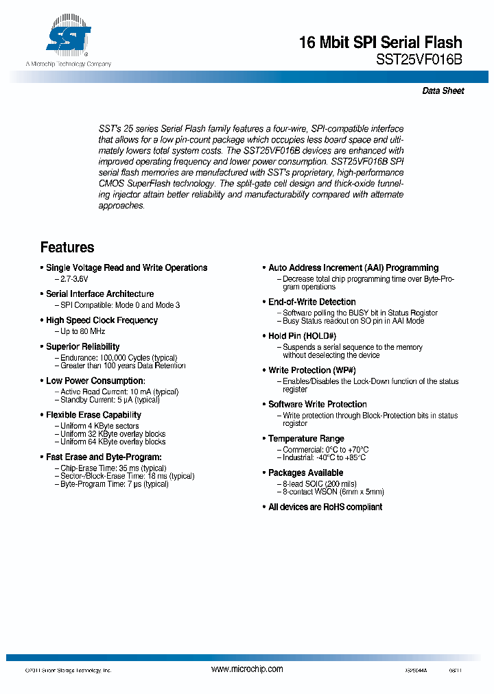 SST25VF016B_8375050.PDF Datasheet